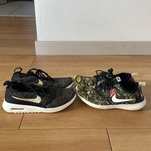 TWO pairs of women’s NIKE sneakers 7.5